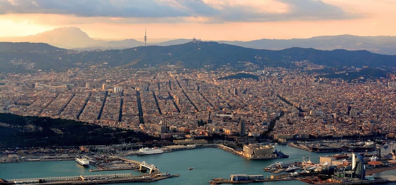 Vue de Barcelone, Espagne