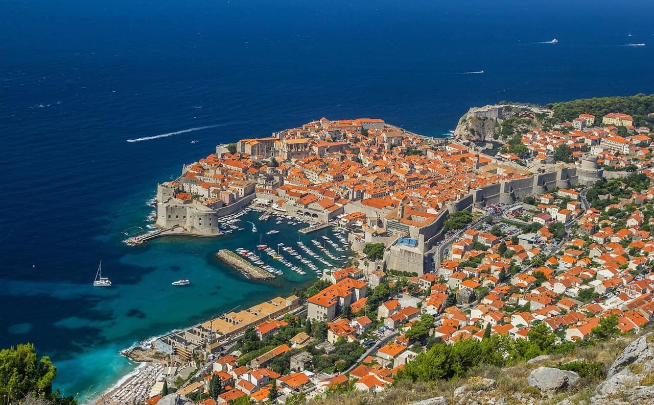 Vue de Dubrovnik, Croatie