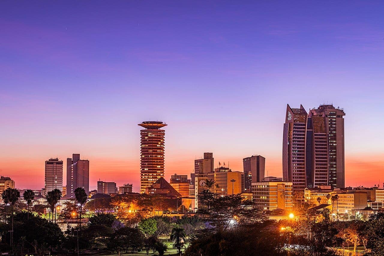 Vue de Nairobi, Kenya
