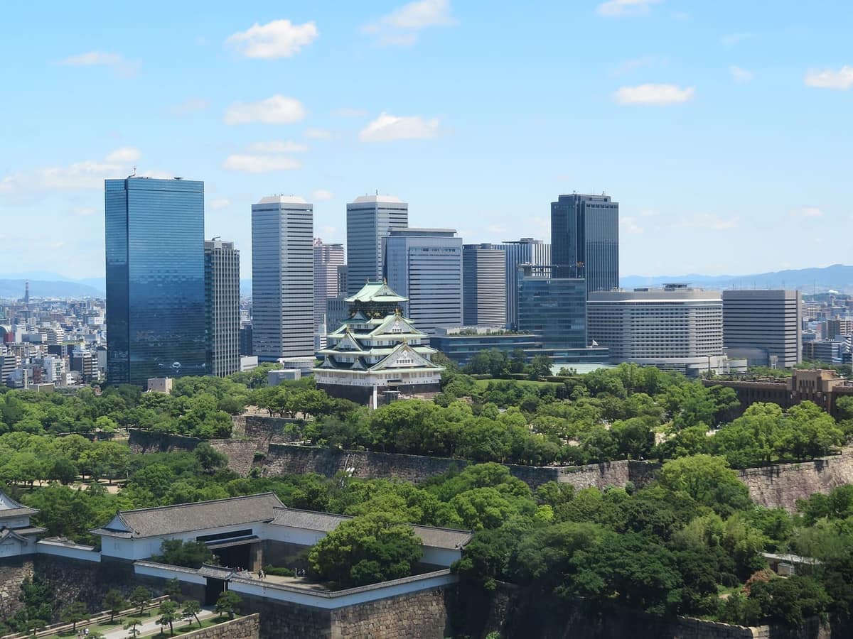 Vue de Osaka, Japon