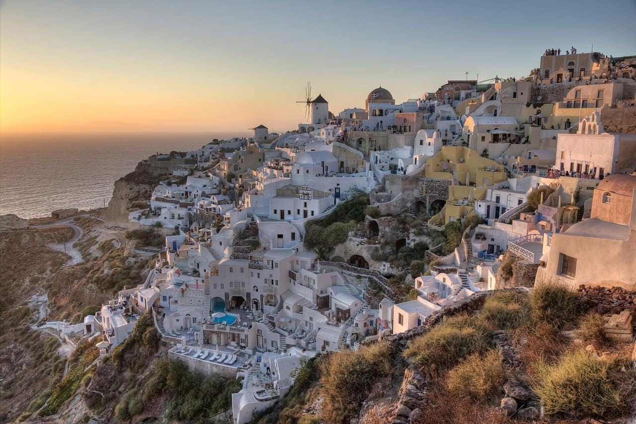 Vue de Santorin, Grèce