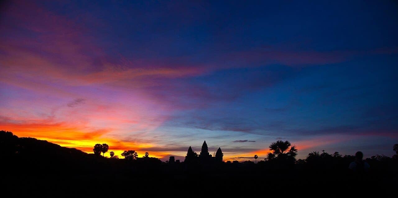 Vue de Siem Reap, Cambodge
