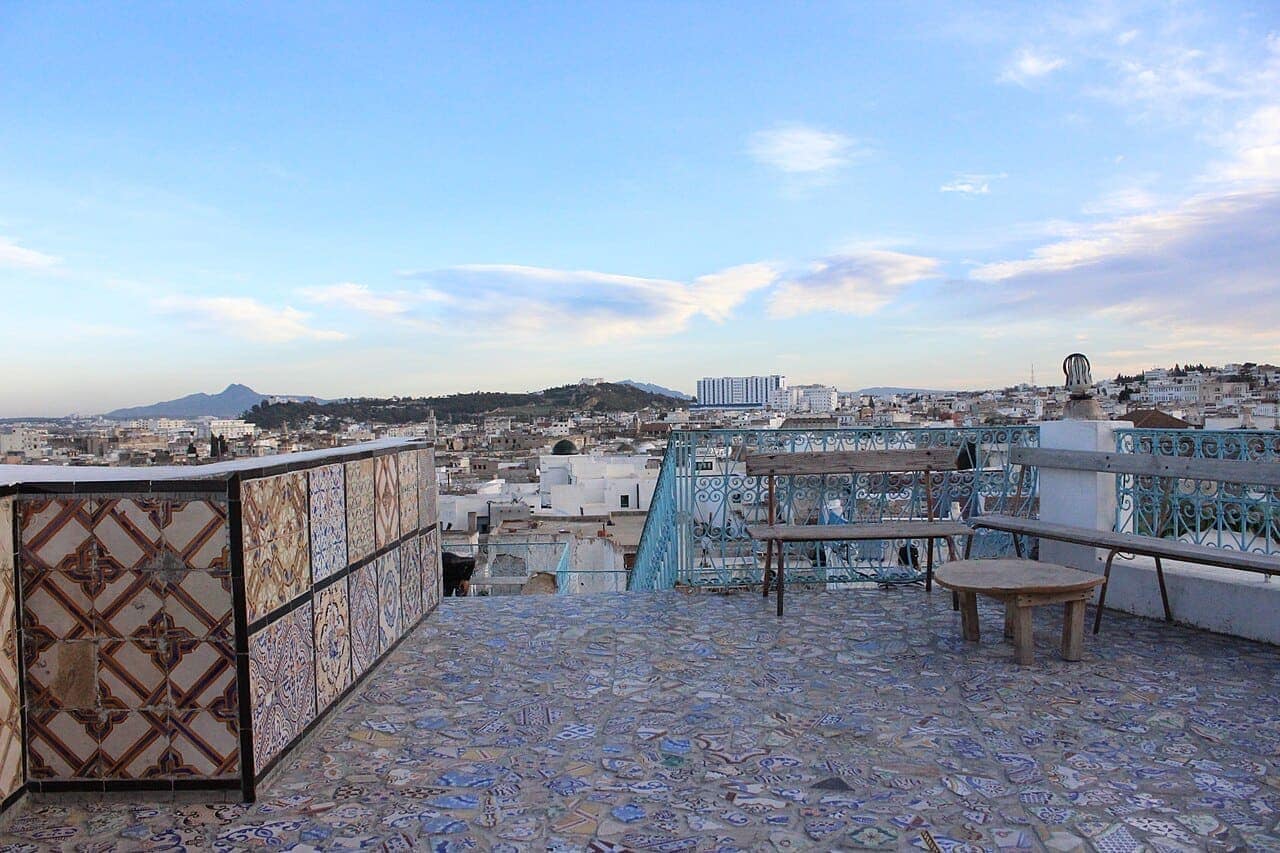 Vue de Tunis, Tunisie